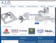 Tablet Screenshot of ajdholding.com